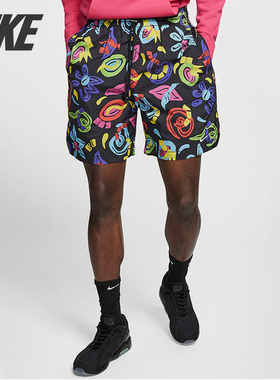 Nike/耐克正品男子Collectio彩色趣味涂鸦薄款运动休闲短裤CD8402