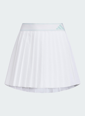 Adidas/阿迪达斯正品2025夏季款儿童A字剪裁褶饰休闲半身裙KF0401