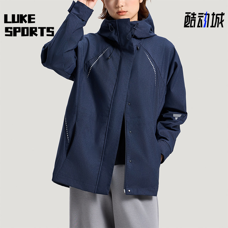 Adidas/阿迪达斯正品轻运动系列新款女经典深蓝色夹克外套KV4873