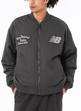 New Balance/NB正品2025新款男子运动训练夹克外套AMJ51390-BLK