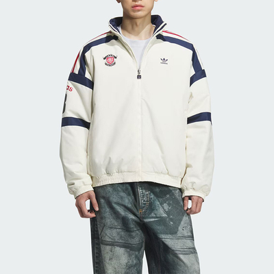 Adidas/阿迪达斯正品三叶草男士运动双面穿保暖立领棉服KC0094