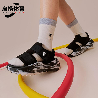 Adidas/阿迪达斯正品夏季款大童低帮魔术贴经典沙滩凉鞋JP5827