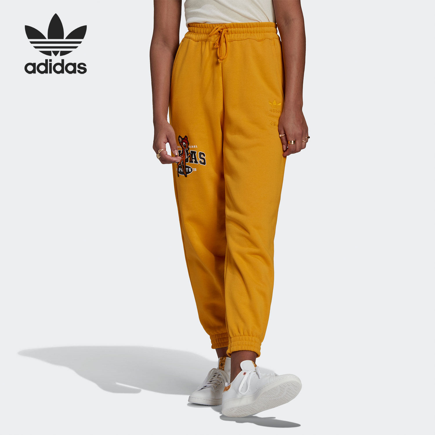 Adidas/阿迪达斯官方正品三叶草Disney小鹿斑比女子长裤 HE6860