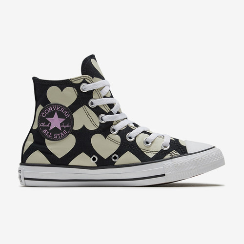 Converse匡威 情人节限定爱心撞色女款高帮休闲帆布鞋 567143C