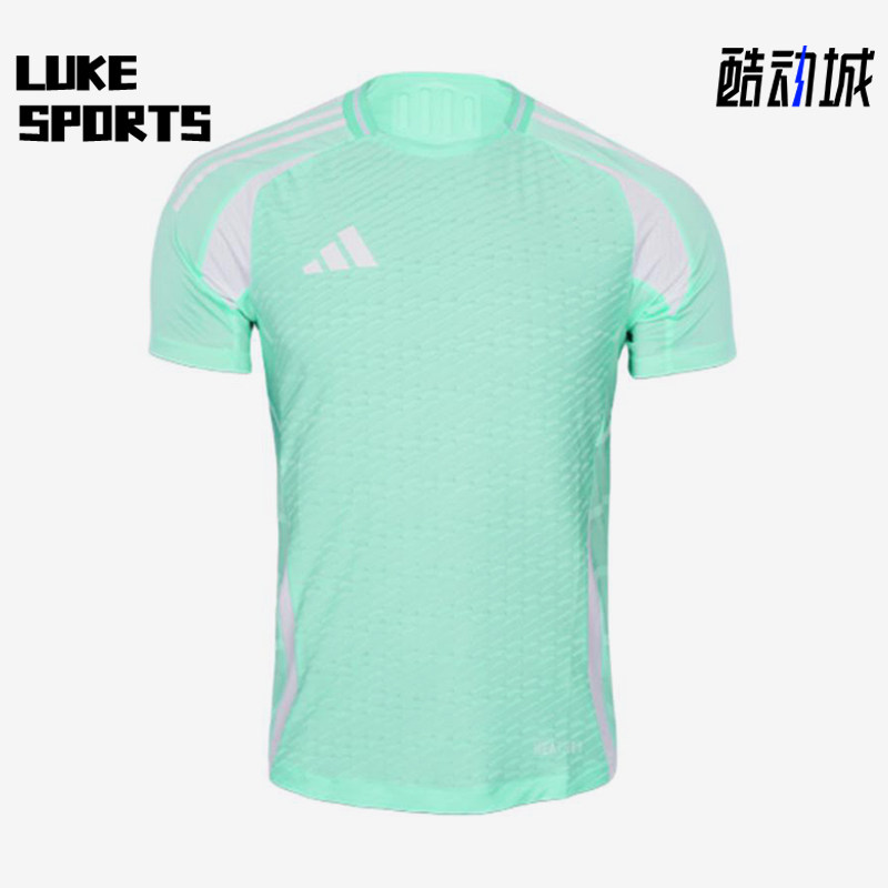 Adidas/阿迪达斯正品HEAT.RDY组队服新款经典运动足球短袖JW9912