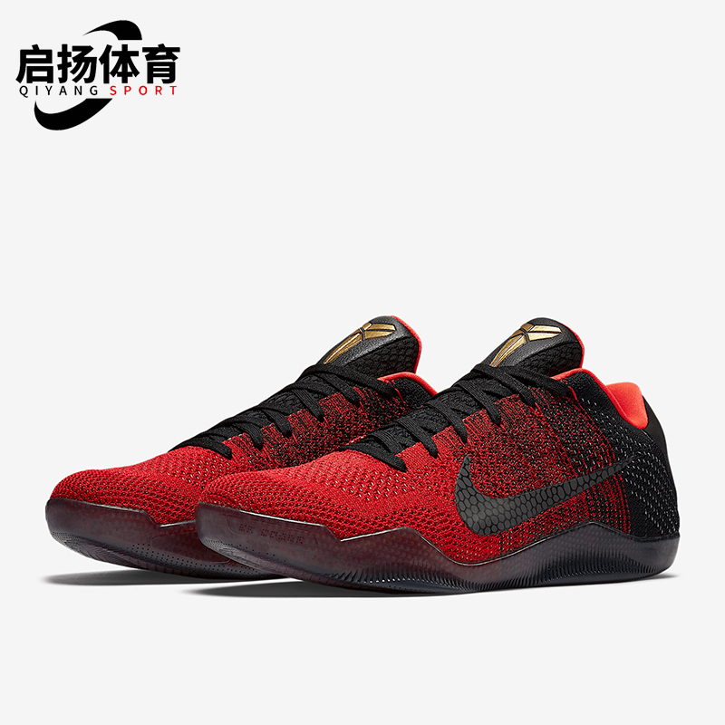 Nike/耐克正品Kobe 11男士时尚潮流系带低帮篮球鞋822675-670