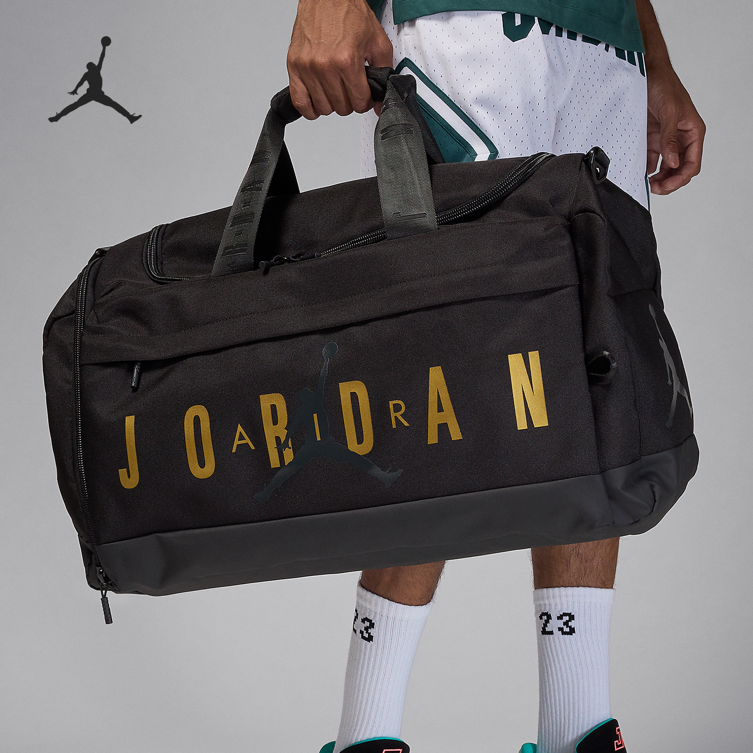 Nike/耐克正品JORDAN男女训练健身篮球手提行李包HF7295-014