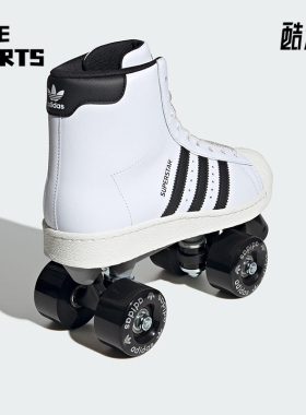 Adidas/阿迪达斯正品SUPERSTAR82SKATE新款经典双排轮滑鞋JS4038