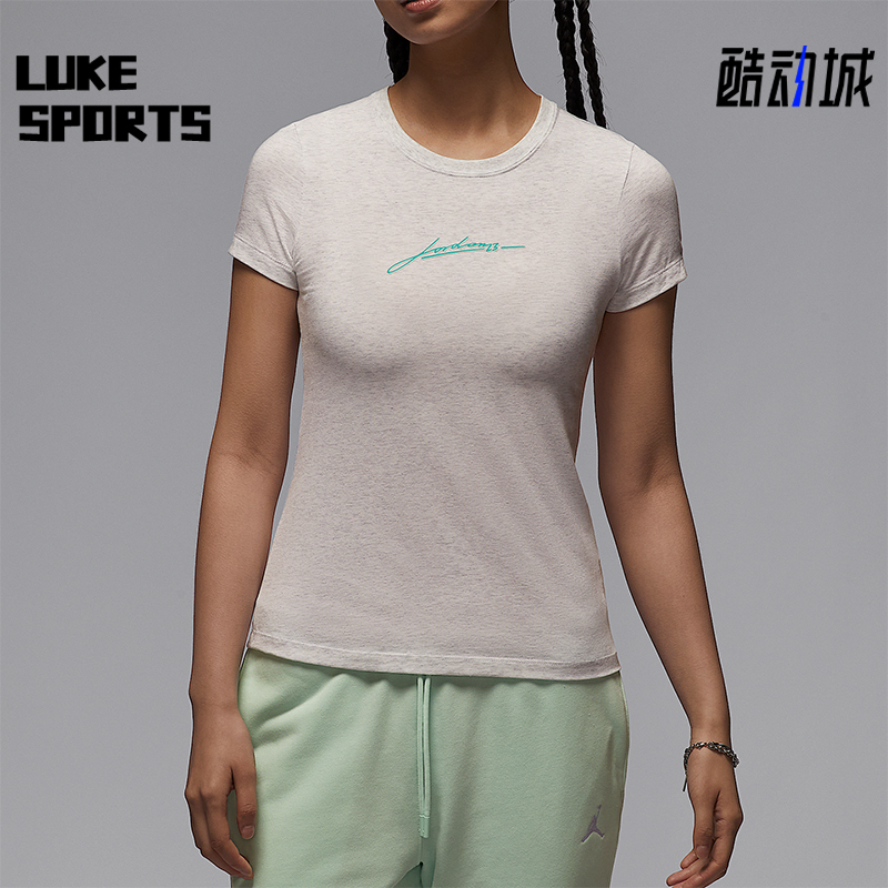 Nike/耐克正品2025夏季款女士透气运动经典针织印花T恤IB7029-051