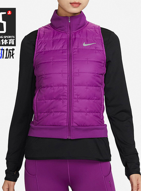 Nike/耐克正品THERMA-FIT女士跑步训练经典保暖棉马甲DD6085-503