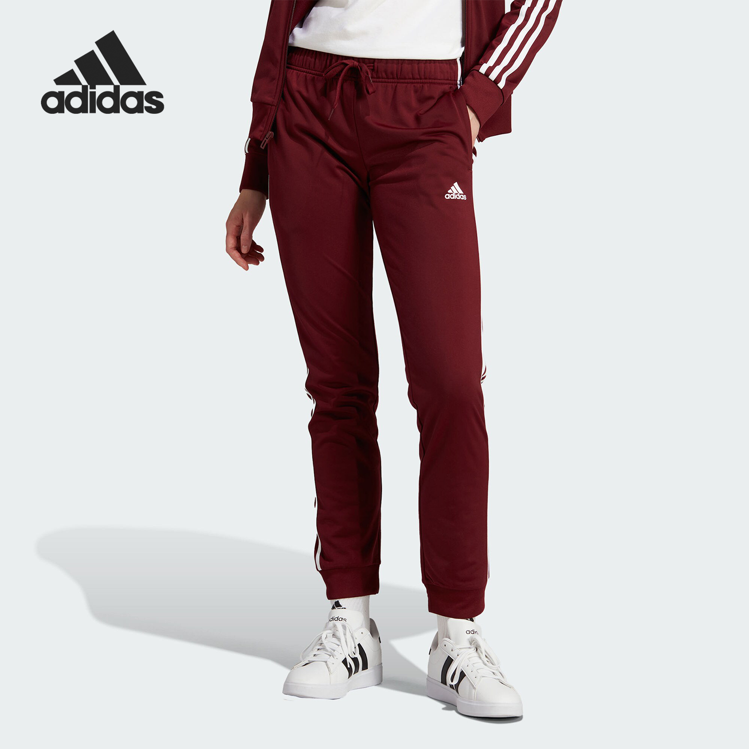 Adidas/阿迪达斯正品W 3S TP TRIC 女士束脚运动休闲裤IM2819