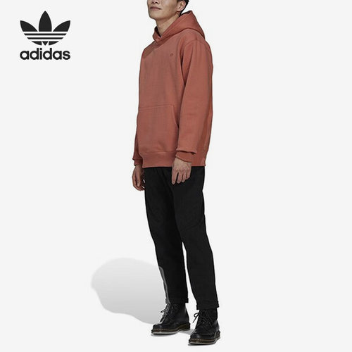 Adidas/阿迪达斯正品三叶草冬季男子运动抓绒连帽卫衣HK0316