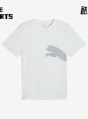 Puma/彪马正品2025夏季款男士简约套头经典针织休闲短袖527364-02