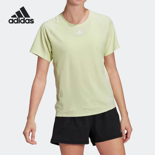Adidas/阿迪达斯正品新款女士圆领透气训练运动短袖T恤HI3970