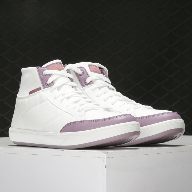 斯凯奇女子正品高帮帆布鞋断码特价  16484-WHT