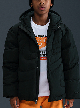 Nike/耐克正品Sportswear Swoosh大童休闲保暖羽绒服IQ2953-010