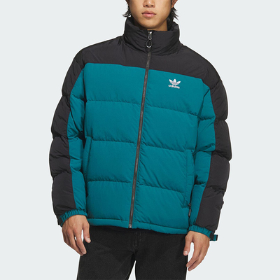 Adidas/阿迪达斯正品三叶草男士立领梭织运动保暖羽绒服KS6082