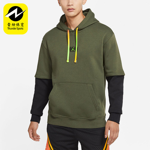 Nike/耐克正品JORDAN男士假两件加绒保暖经典运动卫衣DV1598-325