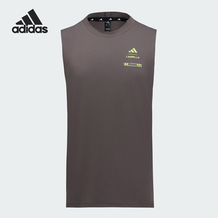 款 Adidas 阿迪達斯官方正品 2025夏季 套頭訓練運動背心KF8850 男士