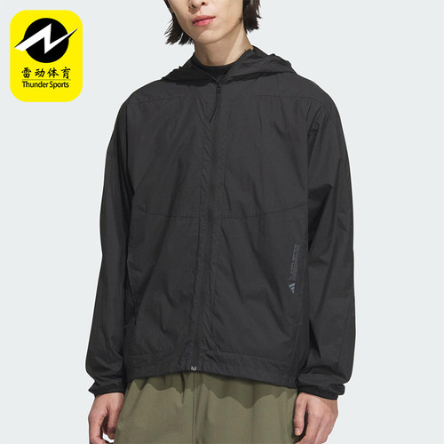 Adidas/阿迪达斯正品新款男士防晒梭织经典宽松连帽外套JZ8401
