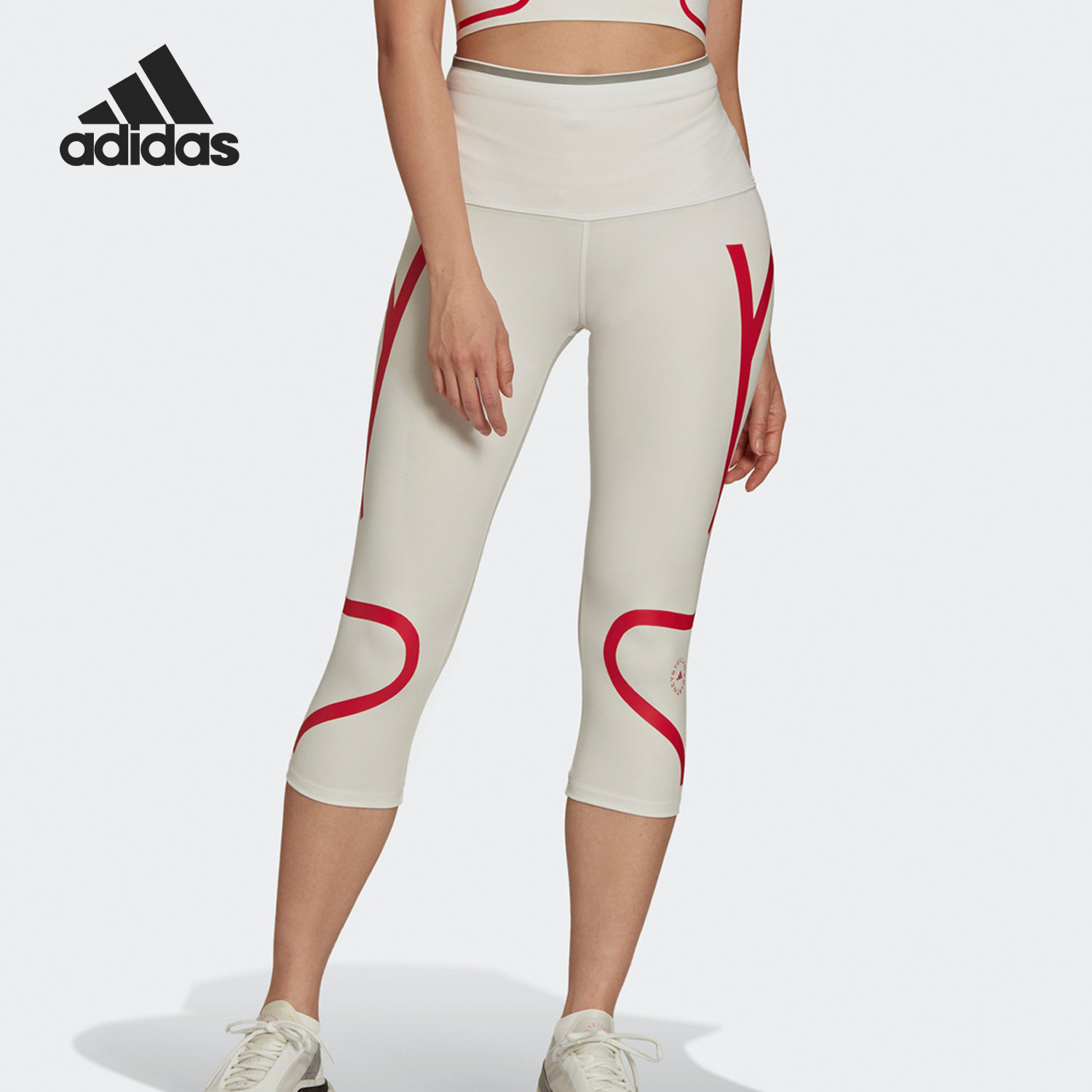 Adidas/阿迪达斯正品SMC女士时尚跑步运动紧身七分裤GU1618