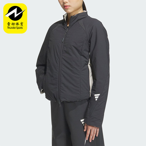 Adidas/阿迪达斯正品FUSTL W P JKT女士双面穿修身棉服JM4249