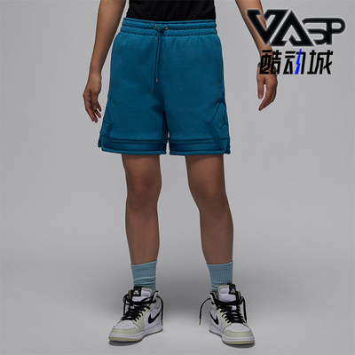 耐克女士宽松休闲加绒针织短裤