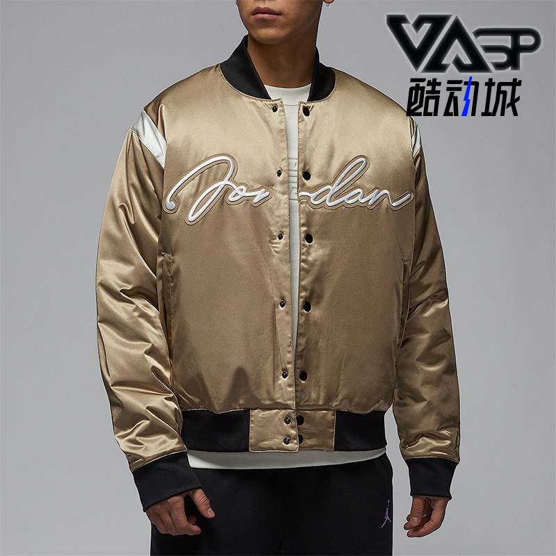 Nike/耐克正品JORDAN男士保暖拼接时尚宽松棉服HF9298-257