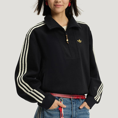 Adidas/阿迪达斯正品三叶草女士运动新年款短款卫衣套头衫KT3135