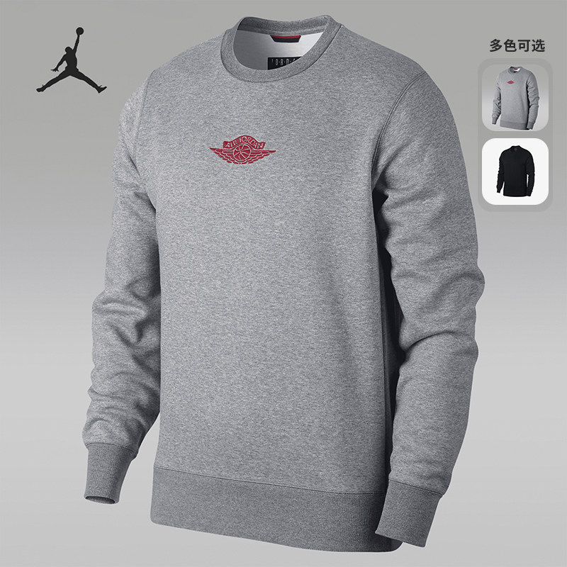 Nike/耐克正品男款春季新款圆领长袖运动休闲卫衣套头衫 883985