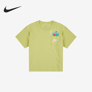 耐克正品 II3062 2025夏季 小童针织圆领透气短袖 383 款 Nike