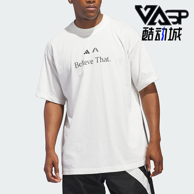 Adidas/阿迪达斯正品2025夏季款男士经典宽松户外耐穿短袖JM7948