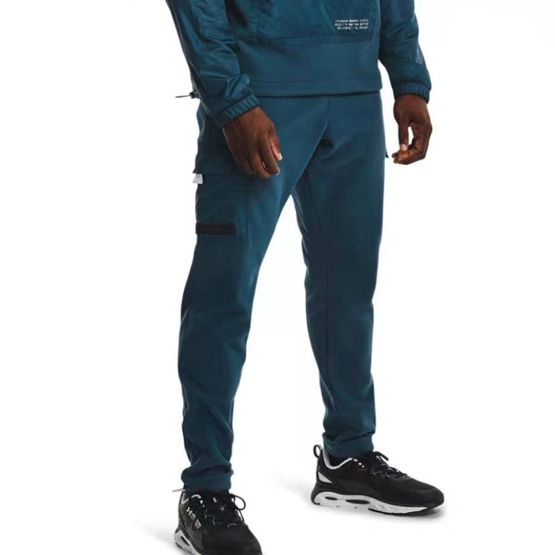 安德玛正品秋冬季男子训练多口袋跑步运动工装裤长裤1366201