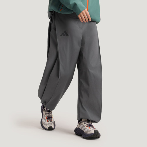 Adidas/阿迪达斯正品2026女士休闲户外徒步拒水直筒长裤KD4400