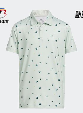 Adidas/阿迪达斯正品B PRT 高尔夫大童运动短袖POLO衫HK7038