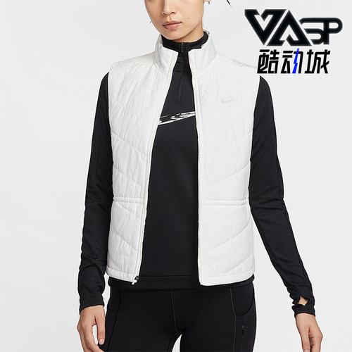 Nike/耐克正品2025女士运动反光跑步保暖拼接棉马甲HV2656-133