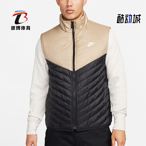 Nike/耐克正品Therma-FIT 男士运动拼接保暖立领棉马甲FB8202-010