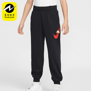 IQ3935 Sportswear大童休闲松紧腰束脚印花长裤 010 耐克正品 Nike