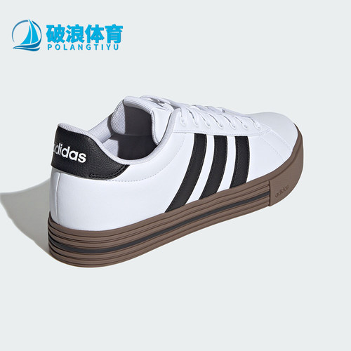 阿迪达斯男女同款运动系带板鞋