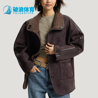 Adidas/阿迪达斯正品三叶草女士运动 新年款双面穿复古外套KT3146
