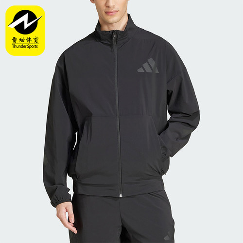 Adidas/阿迪达斯正品新款男士经典立领梭织时尚夹克外套JN9026
