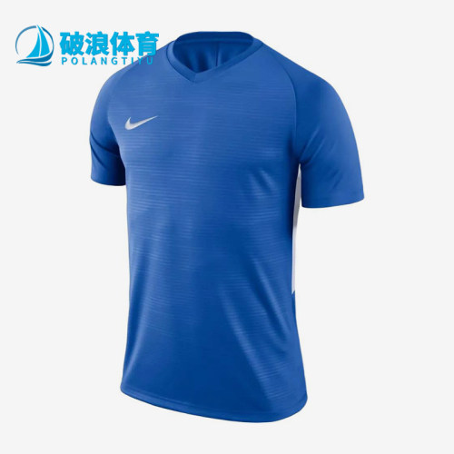 Nike/耐克正品Dri-FIT新款儿童蓝白色经典足球短袖T恤894111-463