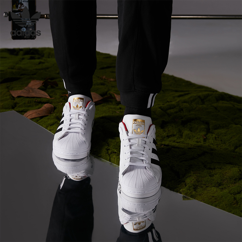 Adidas/阿迪达斯正品三叶草Superstar 贝壳头男女休闲板鞋 FW6384