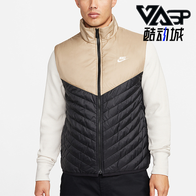 Nike/耐克正品Therma-FIT 男士运动拼接保暖立领棉马甲FB8202-010