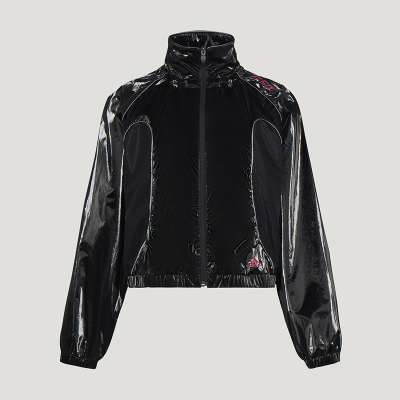 Adidas/阿迪达斯正品2026女士休闲时尚简约拉链宽松外套KY5756