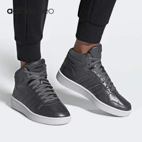 Adidas/阿迪达斯官方正品 NEO男女中帮时尚运动休闲板鞋EE7856