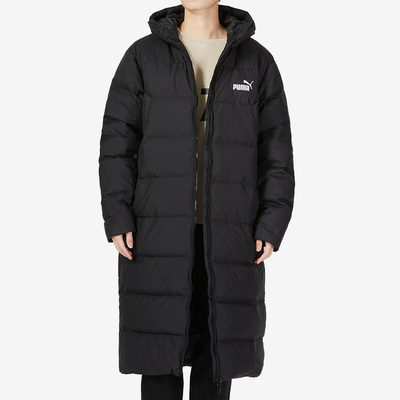 Puma/彪马正品冬季新款男子运动保暖长款羽绒服672435-01