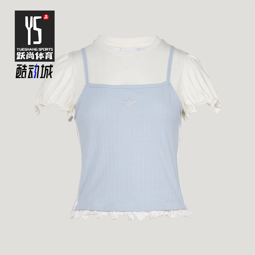 Adidas/阿迪达斯正品三叶草女士日常休闲经典运动短袖T恤KY3298