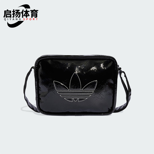 Adidas/阿迪达斯正品三叶草男女经典亮泽感透气运动斜挎包JD5558