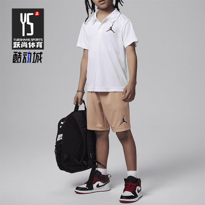 Nike/耐克小童翻领T恤短裤套装